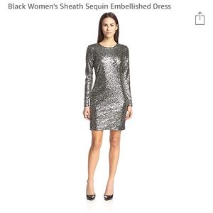 Black Maia Sequin Dress